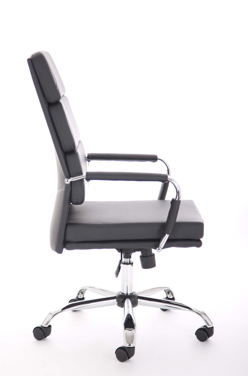 Advocate Modern Black Bonded Leather Office Chair