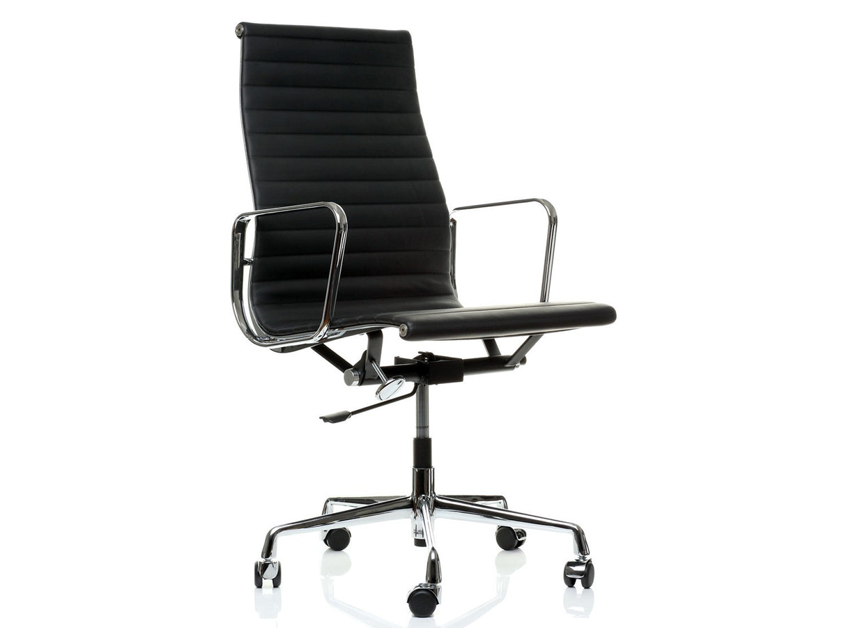 High Back Black Leather Eames-Style Office Chair for Home & Commercial Use - HB-A13