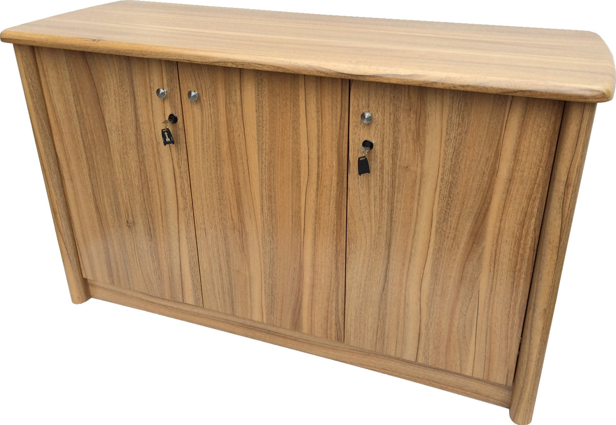 Light Oak Three Door Cupboard - 6846T-3DR