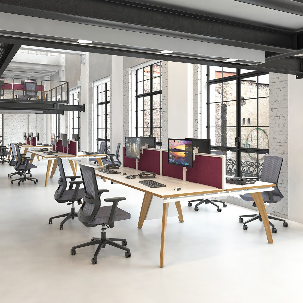 Travis Grey Mesh Back and Fabric Seat Operators Office Chair