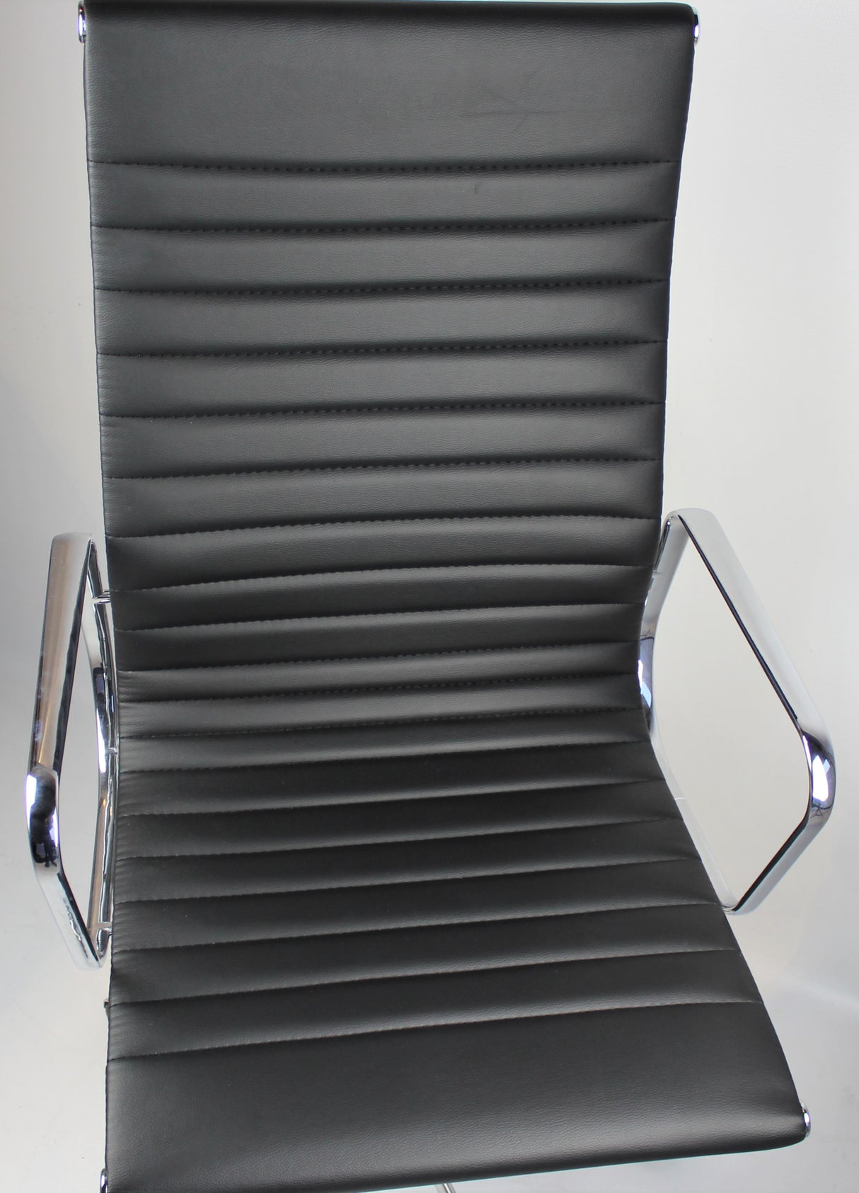 High Back Black Leather Eames-Style Office Chair for Home & Commercial Use - HB-A13