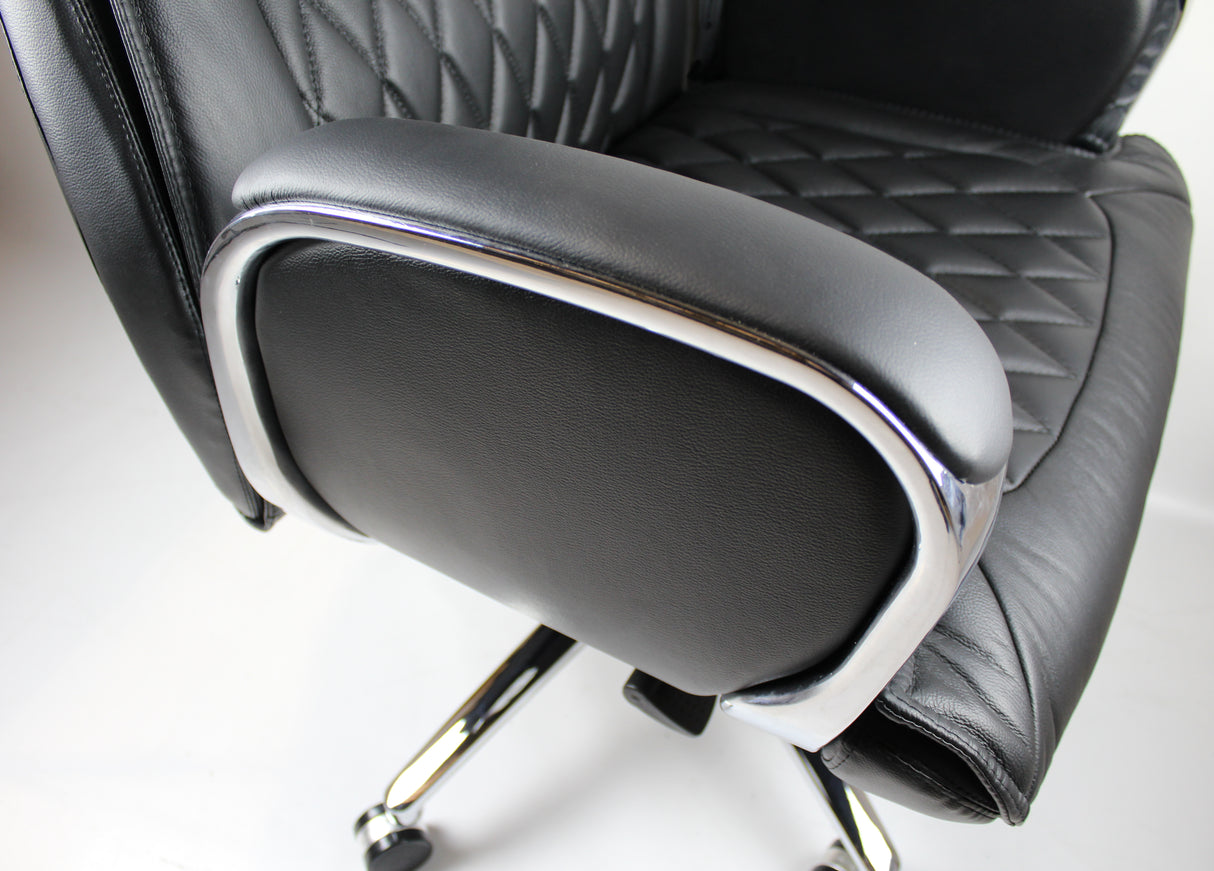 Black Leather Executive Office Chair - CHA-1202A