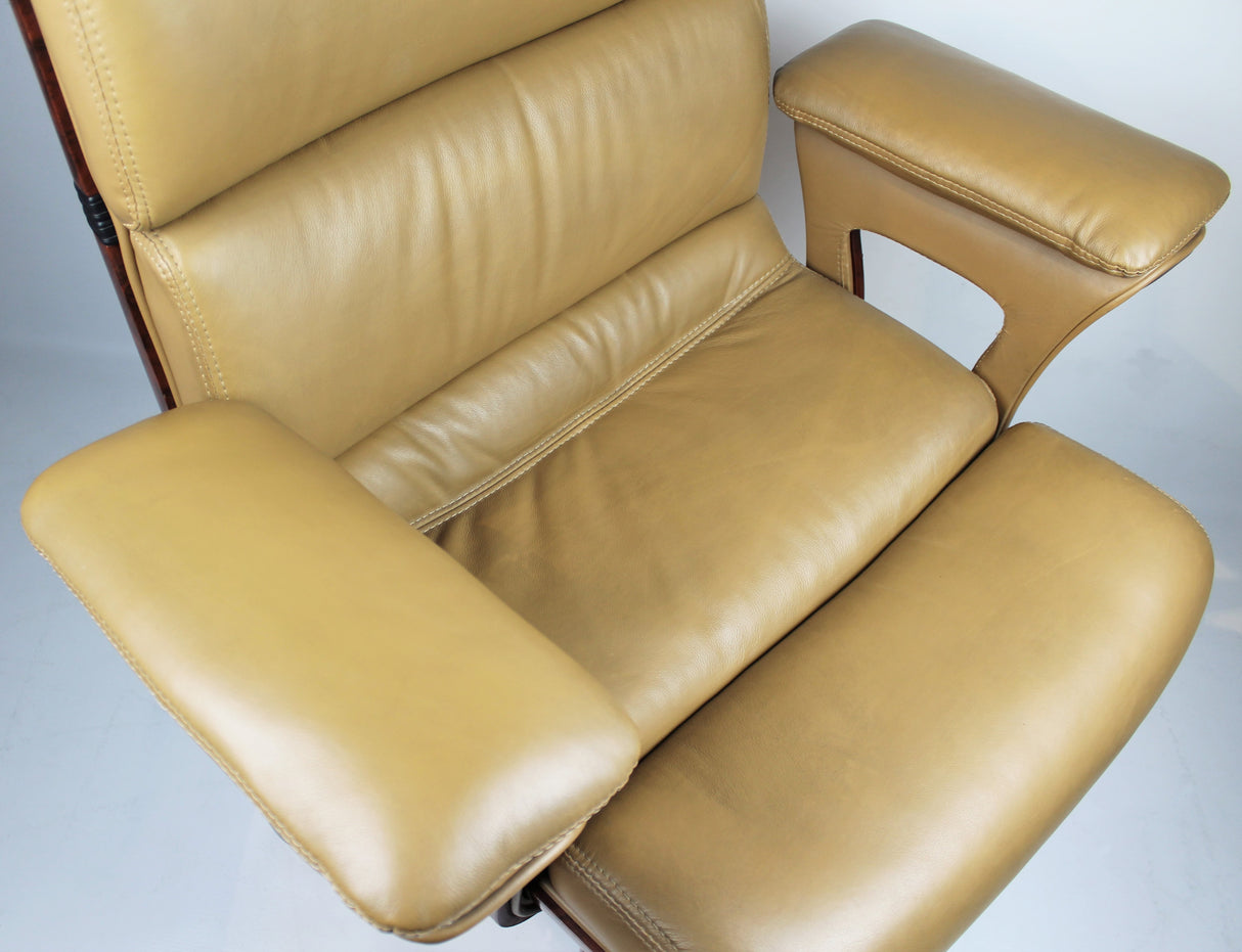 Executive Chair Genuine Leather Beige - DES-B020-BEI