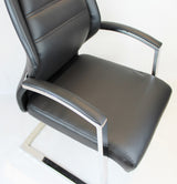 Modern Black Leather Meeting Chairs - DH-103-2