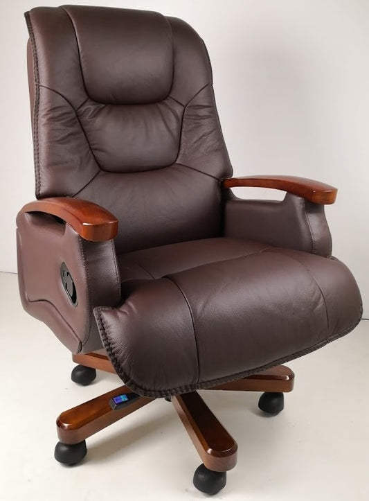 Luxury Brown Leather Executive Office Chair - A302