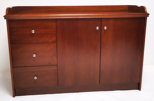 Light Walnut Real Wood Veneer Cupboard - 2K01-L
