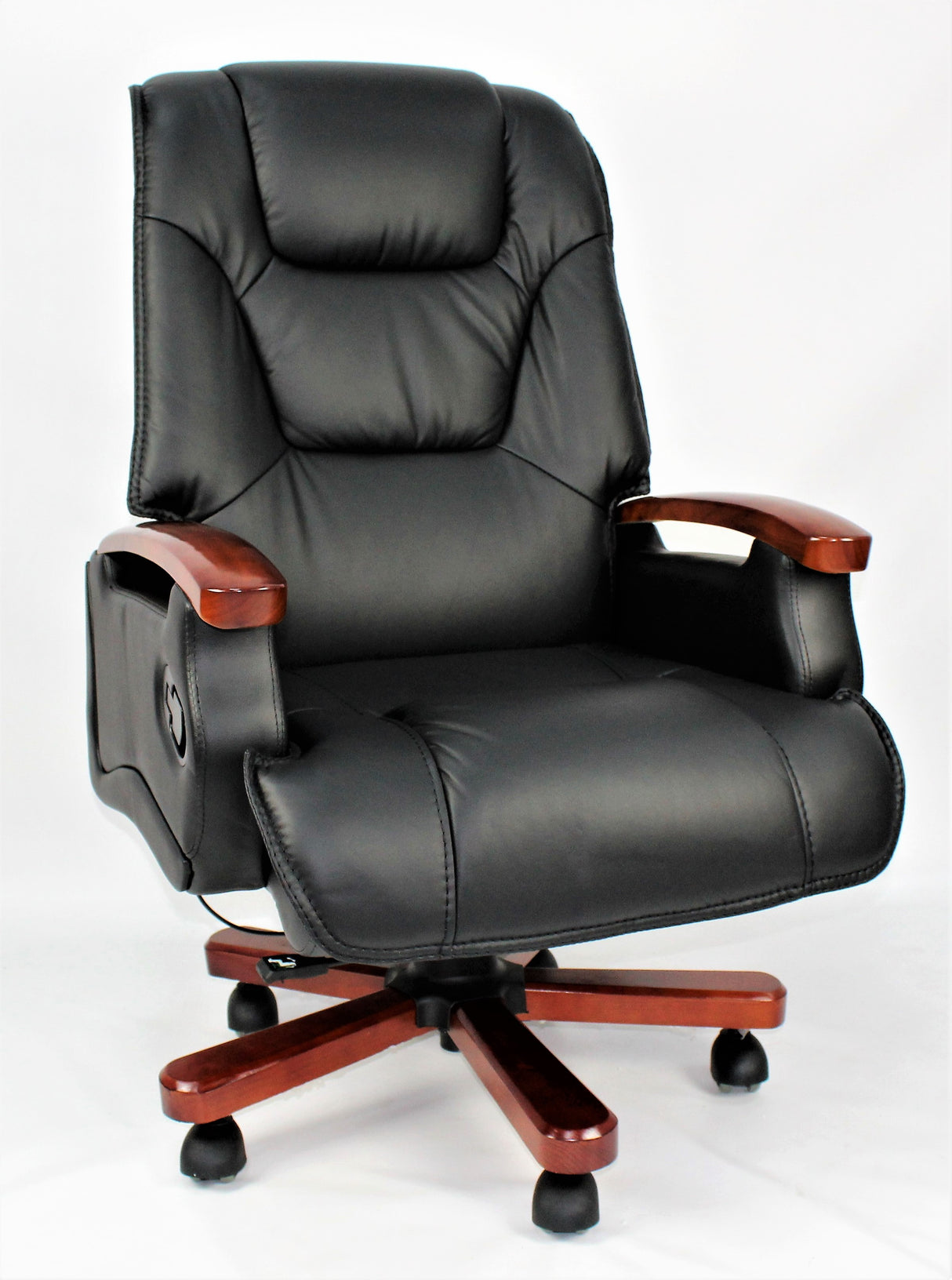 Luxury Black Leather Executive Office Chair - A302
