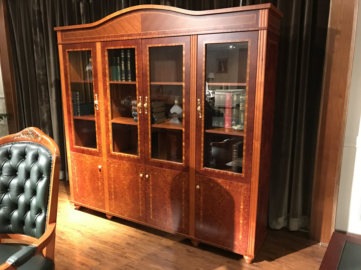 EX SHOWROOM - Premium Solid Wood Executive Bookcase - 2200mm - 0809A