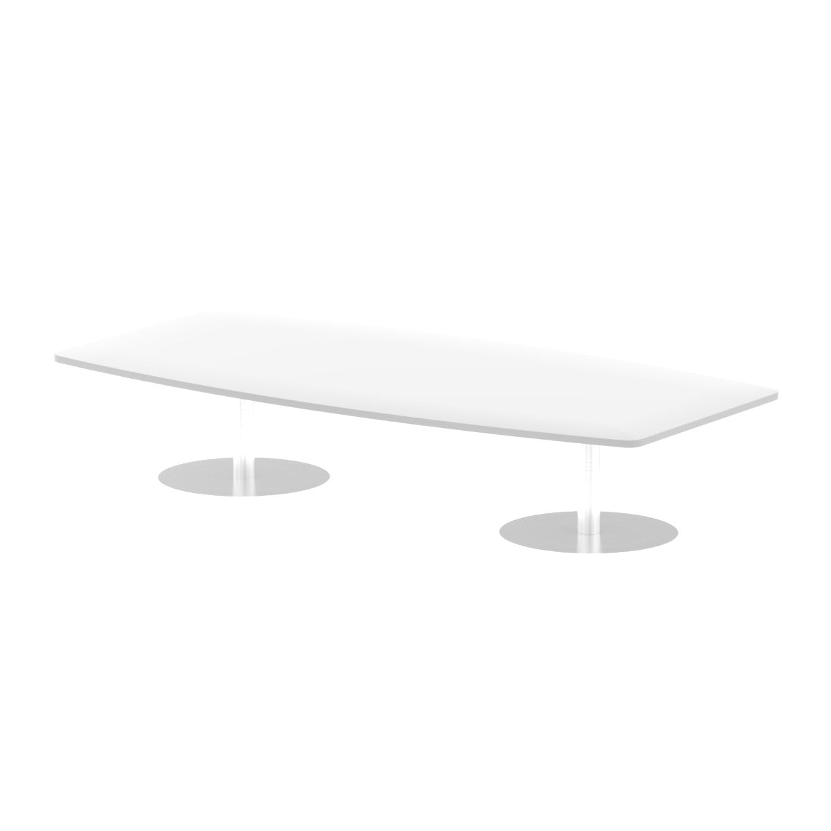 Italia Low 475mm High Gloss Meeting Table - 1800mm or 2400mm Option - Black or White Option