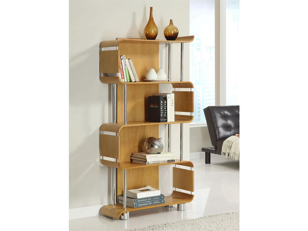 Contemporary Storage Bookcase In Oak BS201-O