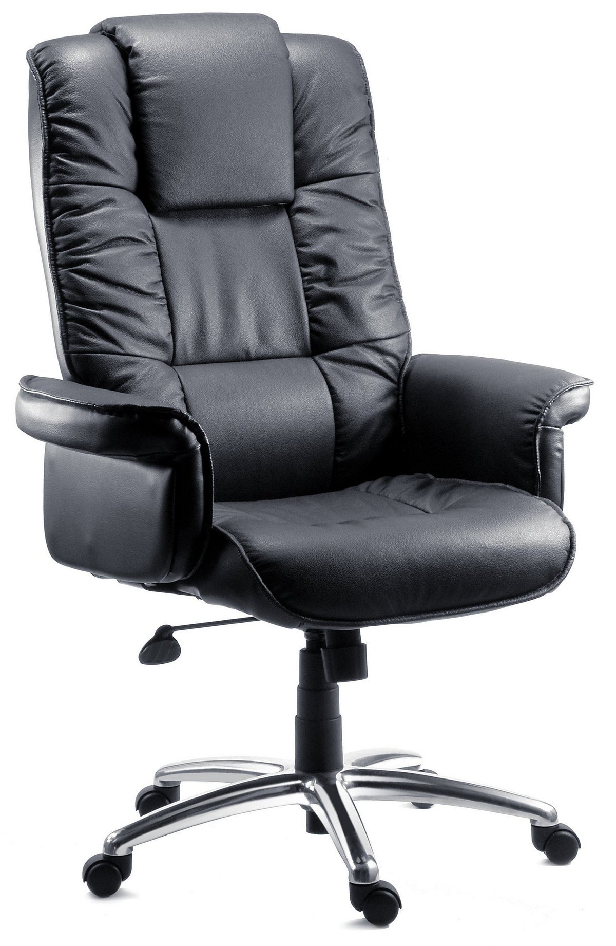 Black Leather Executive Office Chair - LOMBARD