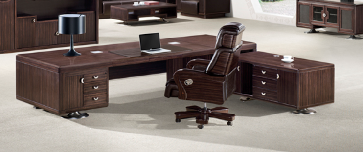 Luxury Large Executive Office Desk with Built in Storage and Side Return - 3200mm / 3400mm / 3600mm / 3800mm - P2N361