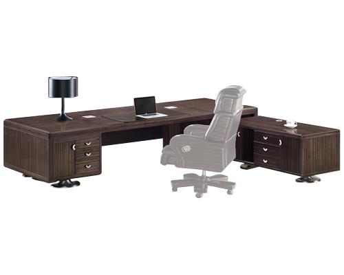 Luxury Large Executive Office Desk with Built in Storage and Side Return - 3200mm / 3400mm / 3600mm / 3800mm - P2N361