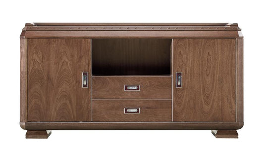 Premium Real Wood Veneer Storage Cupboard Two Doors & Two Drawers - 1600mm - K4J160