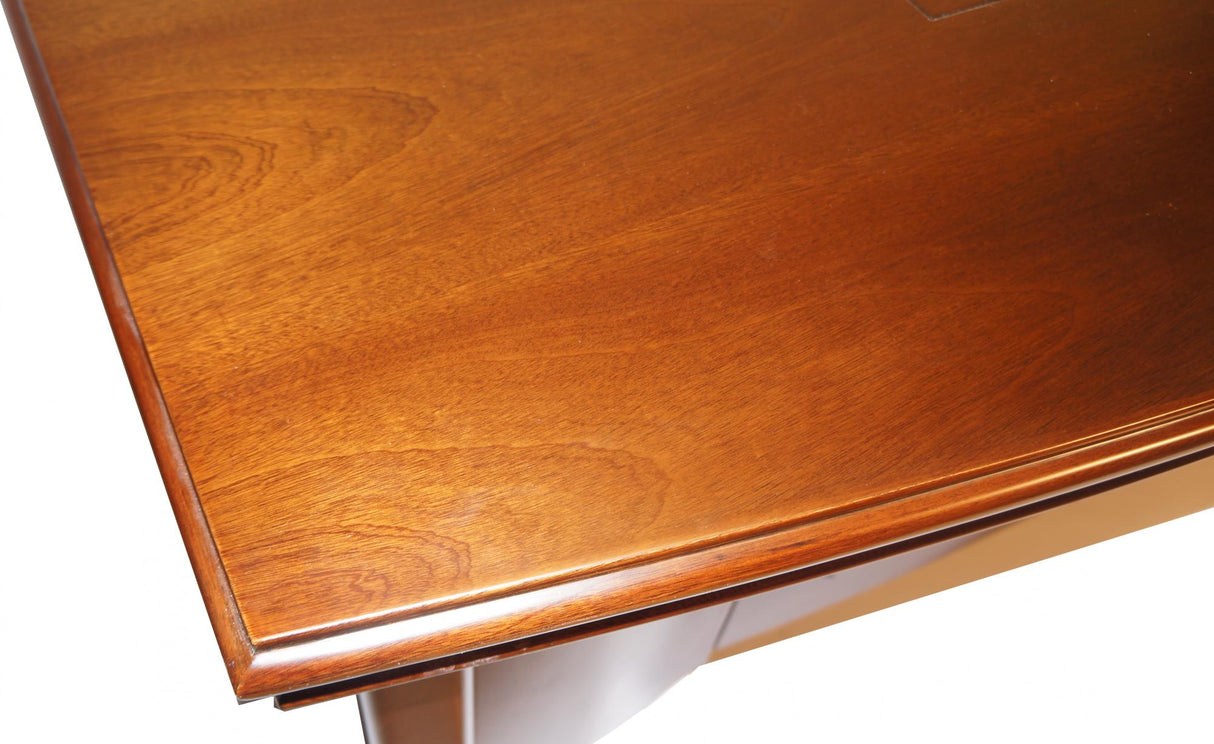 Walnut Executive Curvy Office Desk with Pedestal and Return - 1800mm - 70202U