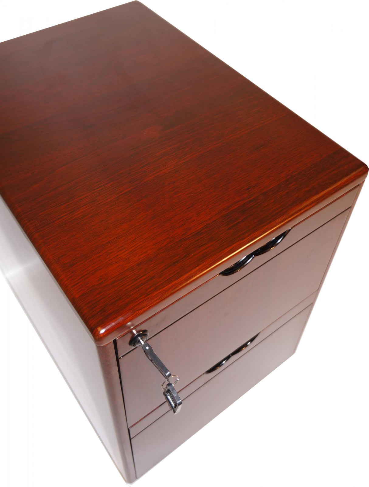 Mahogany Executive Desk With Leather Detailing - With Pedestal and Return - 1800mm - 1833