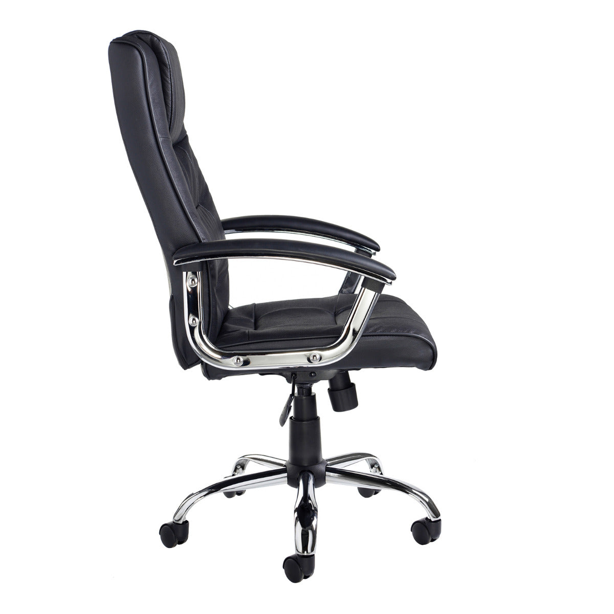 Somerset High Back Black Leather Faced Office Chair