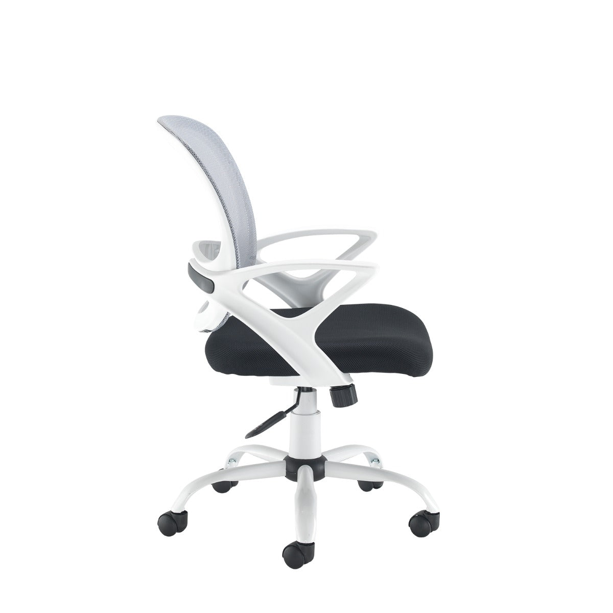 Tyler Mesh Back and Fabric Seat Operator Office Chair with White Frame