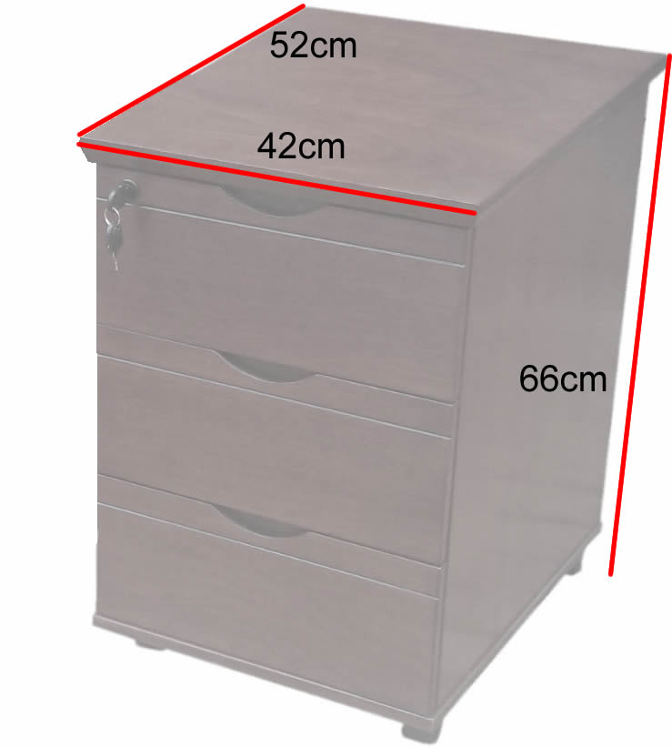 Real Cherry Veneer Executive Office Desk With Pedestal & Return - 1600mm - UG163