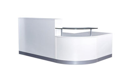 Reception Desk Counter - White