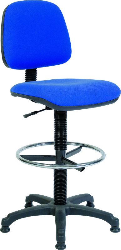 Draughting Or Counter Work Fabric Chair - Black or Blue Option -  DRAUGHTER-BLASTER