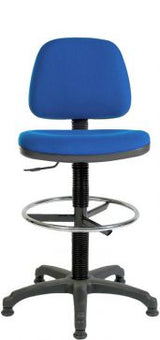 Draughting Or Counter Work Fabric Chair - Black or Blue Option -  DRAUGHTER-BLASTER