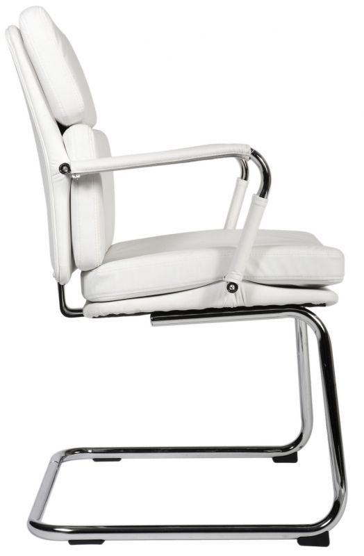 Soft Padded Eames Style Visitor Office Chair - Black, Red or White Option - DECO-VISITOR