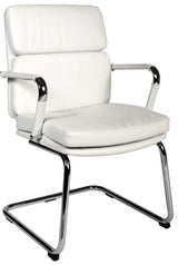 Soft Padded Eames Style Visitor Office Chair - Black, Red or White Option - DECO-VISITOR