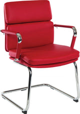 Soft Padded Eames Style Visitor Office Chair - Black, Red or White Option - DECO-VISITOR