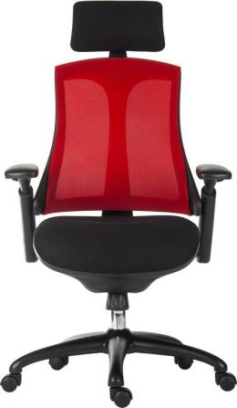Luxury Mesh Executive Office Chair - Black or Red Mesh Option - RAPPORT
