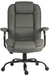 Heavy Duty Bonded Leather Office Chair - Black, Cream or Grey Option - GOLIATH-DUO