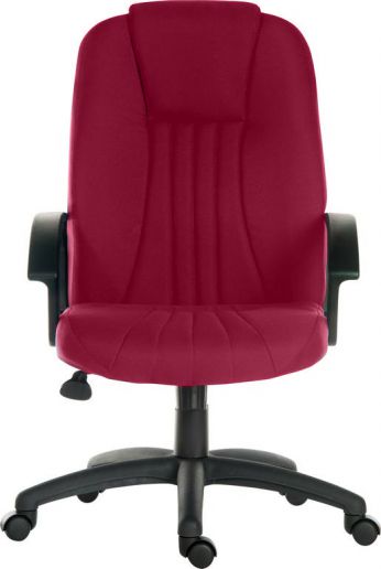 Fabric Executive Office Chair - Blue, Burgundy or Charcoal Option - CITY-FABRIC