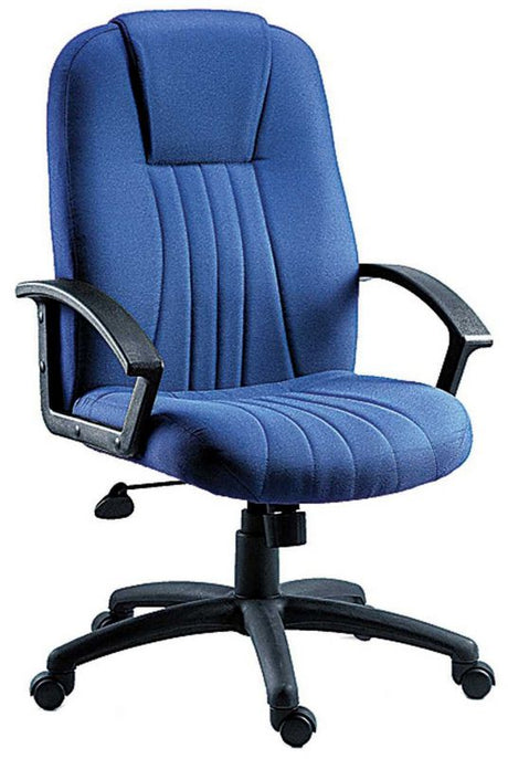 Fabric Executive Office Chair - Blue, Burgundy or Charcoal Option - CITY-FABRIC