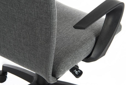 Fabric Home Office Chair - Black or Grey Option - WORK
