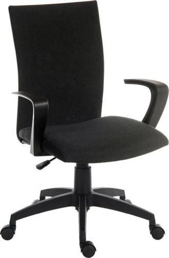 Fabric Home Office Chair - Black or Grey Option - WORK