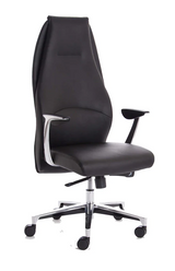 Mien High Back Bonded Black Leather Office Chair