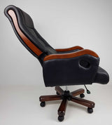 Luxury Black Leather Executive Office Chair CHA-1832AB