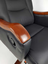 Luxury Black Leather Executive Office Chair CHA-1832AB