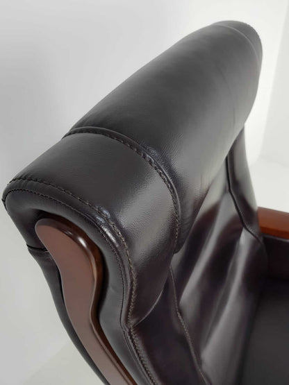 Luxury Brown Leather Executive Office Chair - 1832A