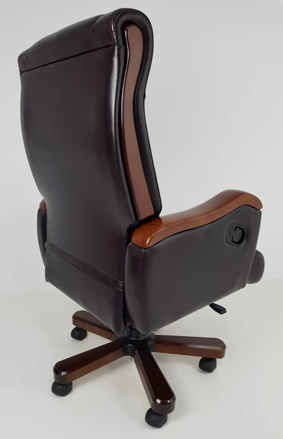 Luxury Brown Leather Executive Office Chair CHA 1832ABR Order Office   1832abrangle6 