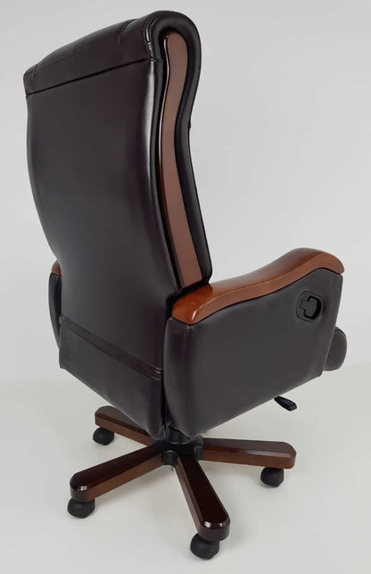 Luxury Brown Leather Executive Office Chair - 1832A