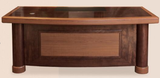 Executive Desk In Two Tone Mahogany & Walnut Finish - 2000mm - HSN-1862