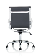 Nola Medium Back Modern Office Chair - Black or White Option