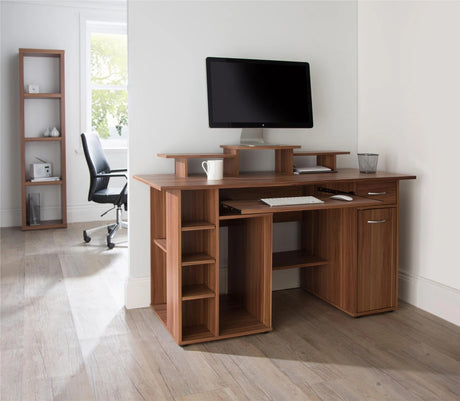 San Diego Home Office Desk - Beech, Walnut or White Option