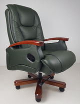 Luxury Green Leather Executive Office Chair - A302