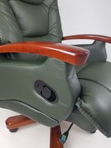 Luxury Green Leather Executive Office Chair - A302