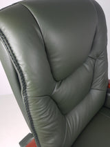 Luxury Green Leather Executive Office Chair - A302