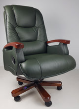 Luxury Green Leather Executive Office Chair - A302