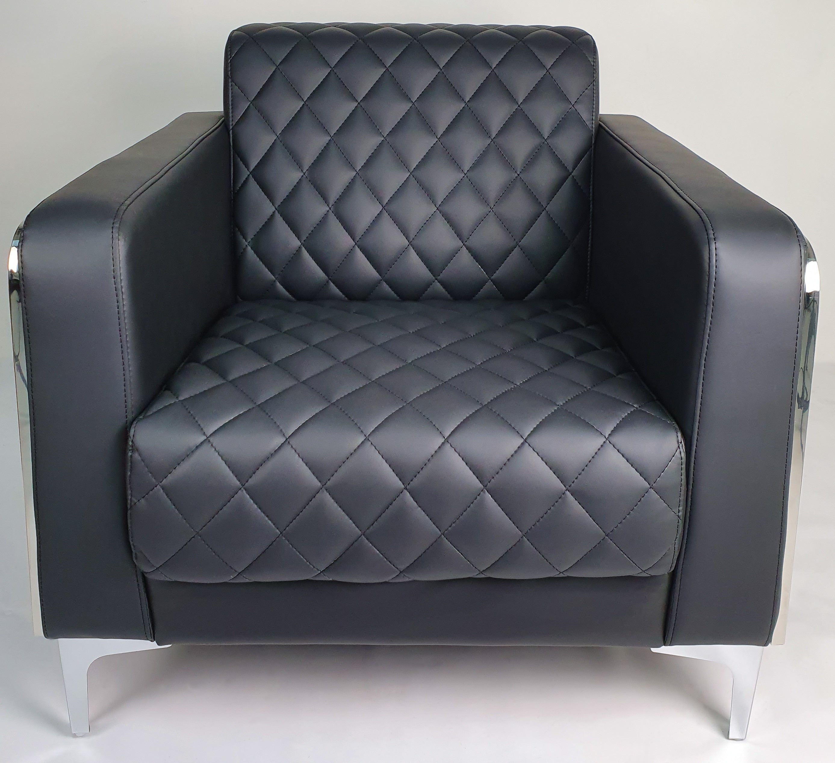 Black sofa store and chair