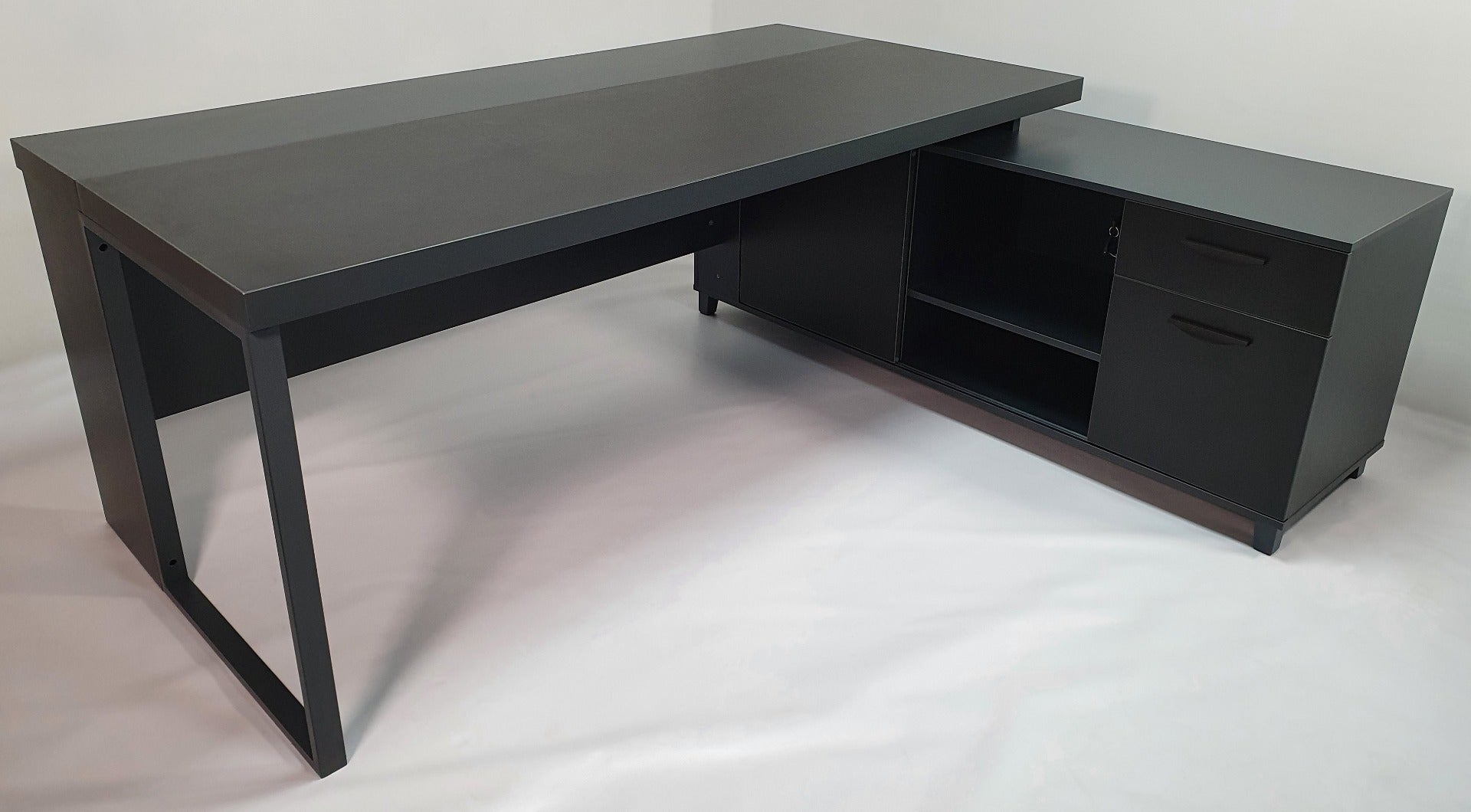 Black store office desk